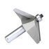 60 Bit,1/2" Shank,1-1/16" Depth,5/8" Degree Chamfer Router Cutting Cutting Length Horse Nose Bevel Bits,Eased Edge