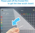 RR RAXMIN 17''x12'' Magnetic Acrylic Chore Chart - Clear Dry Erase Board for Adults and Teenagers with 3 Markers
