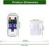 AIBOO Dimmer 12V Dimmable 3528 5050 Updated Mini Remote Control for Single Color LED Strip Lights, RF for DC LED