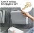 5Pcs 2055 Towel Dispenser Keys Replacement for Bathroom Napkin Paper Towel Holder Lock Metal Security Accessories
