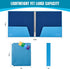 Blue Lake ECOLIFE 1 Inch 3 Ring Binder with Binder Dividers with Pockets, Plastic-Free Binder Organizer Students School Office Supplies (Blue) by Blue Lake