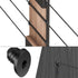 50 Pcs Cable Railing Rubber Grommets, 45 Degree Angle Beveled Protector Sleeves for Metal Cable Railing