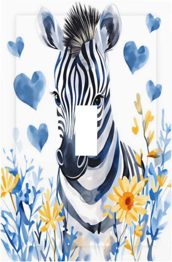 Sturin Elegant Zebra Wall Plate Light Switch Cover 1 Gang Single Toggle Toggle