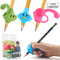 Training Grips for Pencil, Firesara Training Grips for Kids Handwriting Ergonomic 5 Fingers Fixed Sets for Posture
