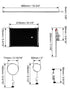 QWORK Chemistry Laboratory Stands Support Set, 2 Steel Lab Stands with Cast Iron Base, 16" L Rod with Burette Clamp and