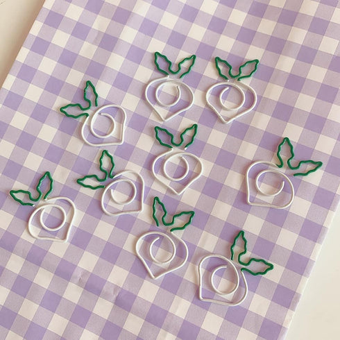 PRETYZOOM 9pcs Carrot Paperclip, Fun Tiny Paper Clips, Cute Metal Paperclips, Bookmark for Students