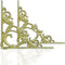 Cast Iron Victorian Scroll Shelf Brackets, 9 x 9 inch Antique Decor