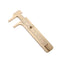 Shuxy Retro Vernier Caliper Mini Brass Sliding Pocket Caliper, Copper Alloy for Measuring Gemstones, 80 mm /3.15"