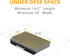 Gome Under Desk Pull-Out Drawer, Easy Slide-Out Storage Organizer for Office Mounted, Ideal for Sit-Stand Workstation