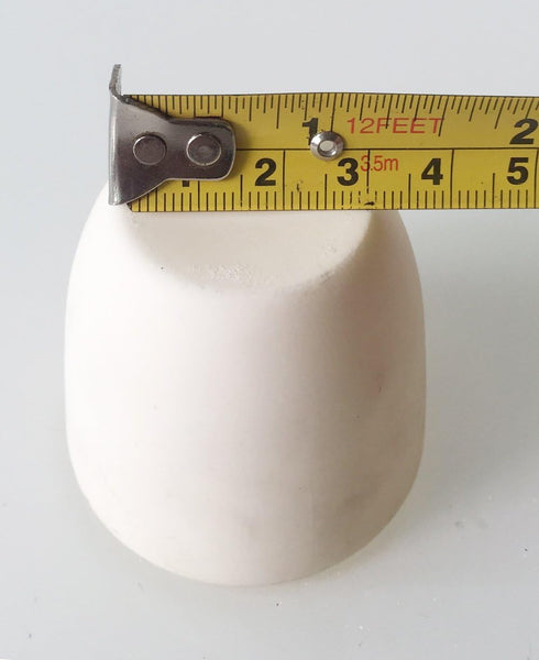 OTOOLWORLD 99.3% Alumina Crucible Al2O3 Assay Crucible for Laboratory, 40ml