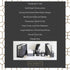 BLU MONACO 5 Piece Black Office Supplies Desk Organizer Set for Workspace Storage