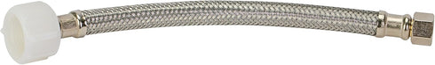 Fluidmaster B1T06 Toilet Connector, Braided Stainless Steel, 6-Inch Length