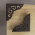 Corner Protector Edge 4 Pcs - Antique Metal Decorative Box Bumpers for Cabinet, Jewelry, and Furniture Hardware
