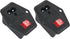 PNGKNYOCN 10A 250V Rocker Switch Power Socket Inlet Module Plug, 2-Pack with Indicator Light and 10A Fuse