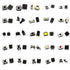 Tactile Button Switch Tact Switch Package, Micro Momentary Tact Assortment Kit (25 Value, 250PCS)