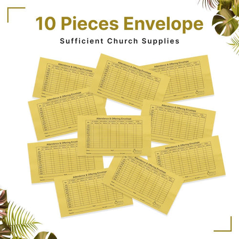 Church Offering Envelopes for Tithes and Offering, Swanson Christian Products (10, ATTENDANCE AND OFFERING)