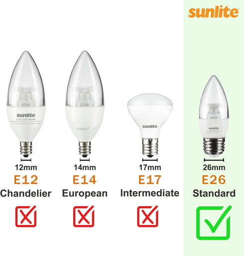 81177 G25 Bulb, 1.5 (E26) Dimmable, 1 Count Sunlite Globe LED Fairy-Lights Inside, Watts, Medium Base, Non Party