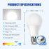 Neporal Garage Door Opener LED Light Bulb Universal A19 9W 60W Equivalent 6000K Cool White Ultra Bright E26 Base Compatible with Most Garage Door Openers Minimize Interference, Pack of 3 by Neporal
