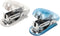 Small Handheld Stapler, Easy to Use, Practical, Durable, 2pcs for Office (White Blue)