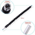 Set, Black Flexible Extension Screwdriver, 11.6inch Drill Screwdriver Attachment Bit for Electrical Screwdriver or Hand Drill Multi-angle Work by Yosoo Health Gear