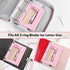 SKYDUE Pencil Pouch for 3 Ring Binder, Clear Window Pencil Case with Smooth Zipper for Girls Boys, Pink & Purple