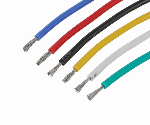 18 6 13.2ft/4m TUOFENG AWG Stranded Wire Spool, Silicone Rubber Insulated Tinned Copper Flexible Wire Kit
