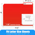 Habgp 9 Pcs File Folders - Manilla Folders 8.5 x 11 Inch, 1/3-Cut Tab Colored File Folders