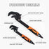 Adjustable Wrench Quick Multi-Function Spanner Power Grip Pipe Wrench Set, 2 Pack for 14-60mm Pipes