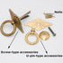 esmen Locks(Bronze,6cm,U-pin-Type) Chinese Antique Style Pure Copper Handles Brass Antique Bronze Round Ring Drawer