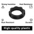 Klyeola 10Pcs E12 27.5mm 19mm(Black) Light Socket Rings, Plastic Lamp Shade Holder Adapter, Threaded Collar Retainer