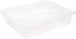 Storex Flat Storage Tray – Clear Organizer Bin for Classroom, Office, Home, 5-Pack (62531A05C), 10 x 13 x 3 Inches
