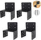 4 Pcs Joist Anchor Connector for 6"x 6" Post, Roof Tie Header Hanger Joint Post Cap for Outdoor House Carport Shed