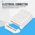 Hilitand 10pcs Terminal Blocks, 7 Hole Bridge Design Electrical Distribution Wire Screw Brass Connectors