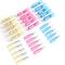 120 Pcs Heat Shrink Bullet Connectors, Insulated Waterproof Marine Bullet Terminals for Automotive, Electronics