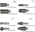 Carbide Burr Set, 8pcs JESTUOUS 1/4 Inch Shank Diameter Double Cut Rotary Files for Metal Grinding and Polishing