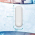 Weewooday 8 Pieces PTFE Magnetic Mixer Stirrer Bar, White Stainless Steel Laboratory Mixing Plate Magnet Stick