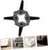 4Pcs TEHAUX Metal Furniture Legs for Couch Iron Sofa Replacement Feet Heavy Duty Oblique Design for Dresser Cabinet Tv