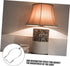 Yardwe Adjustable Metal Lamp Shade Harp Holder for Table and Floor Lamps Chrome Horn Frame Detachable Saddle Base DIY