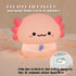 DEALFUN Axolotl Cute Cartoon Nursery Night Lights, Animal Design Safe Silicone Soft LED Nursery Lamp for Toddler Room