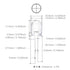 50 10mm 3V 20mA) Bulb Chanzon pcs White LED Diode Lights (Clear Round Transparent DC Bright Lighting Lamps Electronics