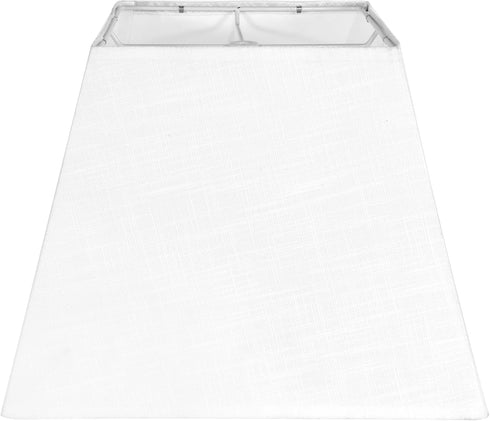 LEYINPEI White Lamp Shade, 8''x8''Top 13''x13''Bottom 10'' Height, Square Lampshade Replacement Lamp Shade