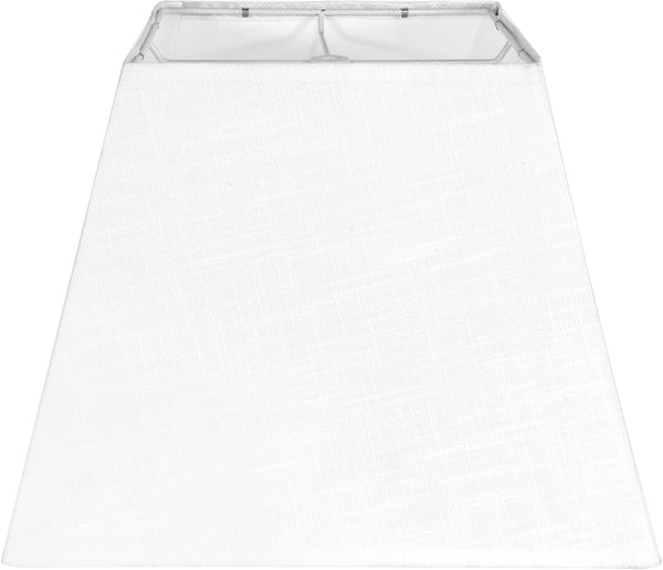 LEYINPEI White Lamp Shade, 8''x8''Top 13''x13''Bottom 10'' Height, Square Lampshade Replacement Lamp Shade