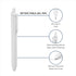 Poppin Retractable Gel Pens - Fine Point 0.7mm Tip, Smooth Writing Gel Ink Pens, 12 Pack (White with Black Ink)