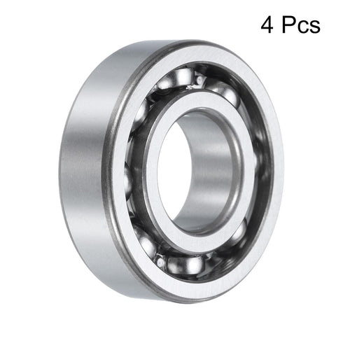 uxcell 4 Pcs Deep Groove Ball Bearing, 62/22, 22mm x 50mm x 14mm, High Carbon Chrome Steel Z3 Double Rubber Sealed