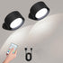 BHBP LED Magnetic Wall Light with 360 Rotation Touch Remote Control Rechargeable Reading