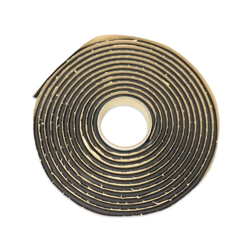 Marcy Butyl Tape, Auto Glass Solid Seal Roll, 15' Roll 1/4" Round