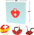 CUTE POPUP Medical Thank You Card with Superhero Heart Design, Premium Handmade Gift for Nurse, Doctor, Healthcare