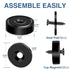 MIKEDE 12 Pack Strong Neodymium Magnets, 20lbs Black Countersunk for Wall Mounting, Heavy Duty Round Base