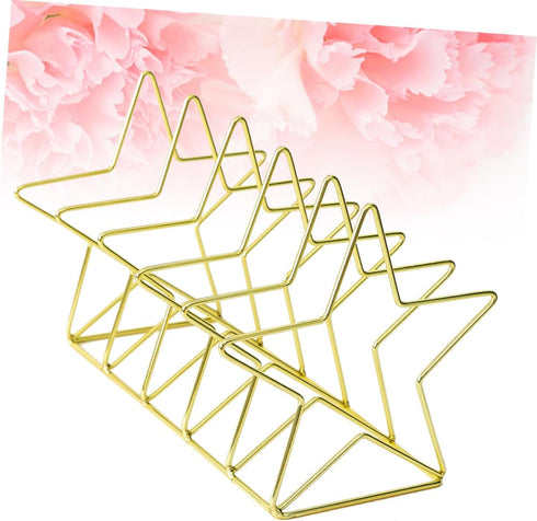 Elegant Gold Iron Bookends for Stylish Home Office Decor