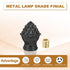 20mm 2 M10x1mm PATIKIL Lamp Shade Finial, Pcs Lamp Finials Caps Knob Threaded Base Aluminum Solid Lamp Finial